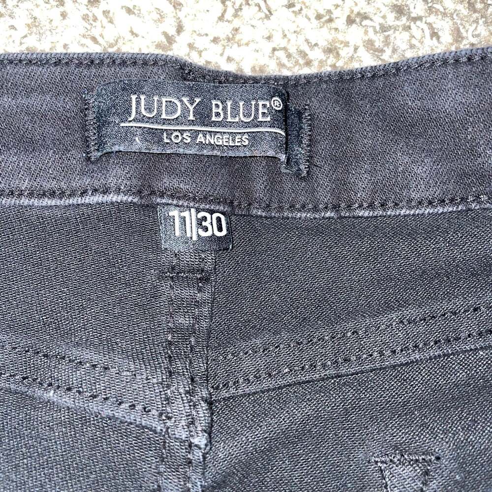 Judy Blue JB88451 Black Straight Leg Jeans Size 11/30 - Picture 7 of 9